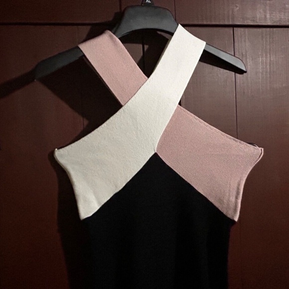 Le Superbe Drinks On You Knit Bodycon Dress Neutral Trifecta Size XS - Picture 11 of 14